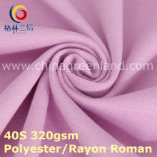 Polyester Rayon Weft Knitted Roman Fabric for Pants Dress (GLLML379)